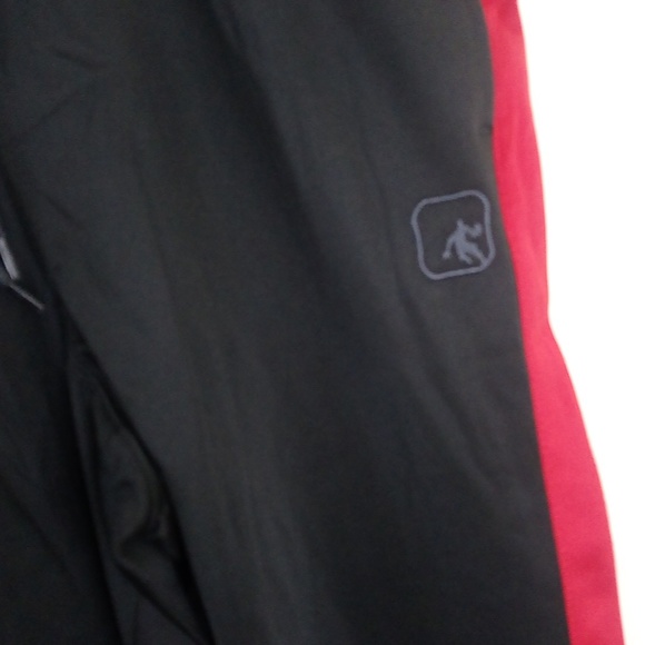 And1 Red Black Silky Matching Track Suit Jacket Pants - Picture 11 of 16